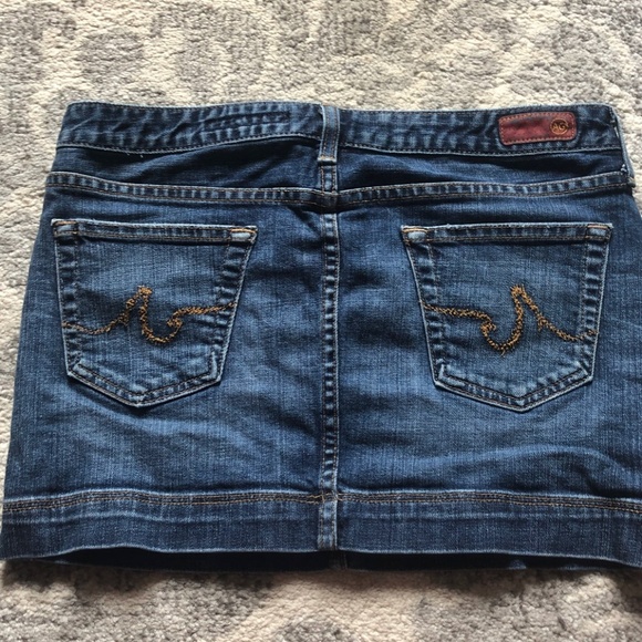 Adriano Goldschmeid Denim Mini Skirt - Picture 1 of 5